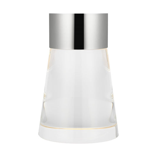 Visual Comfort Modern Caspe 1Lt 8" Rechargeable Table Lamp, NK - SLTB66627PNCG