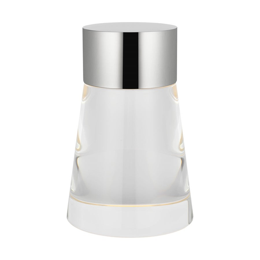 Visual Comfort Modern Caspe 1Lt 8" Rechargeable Table Lamp, NK