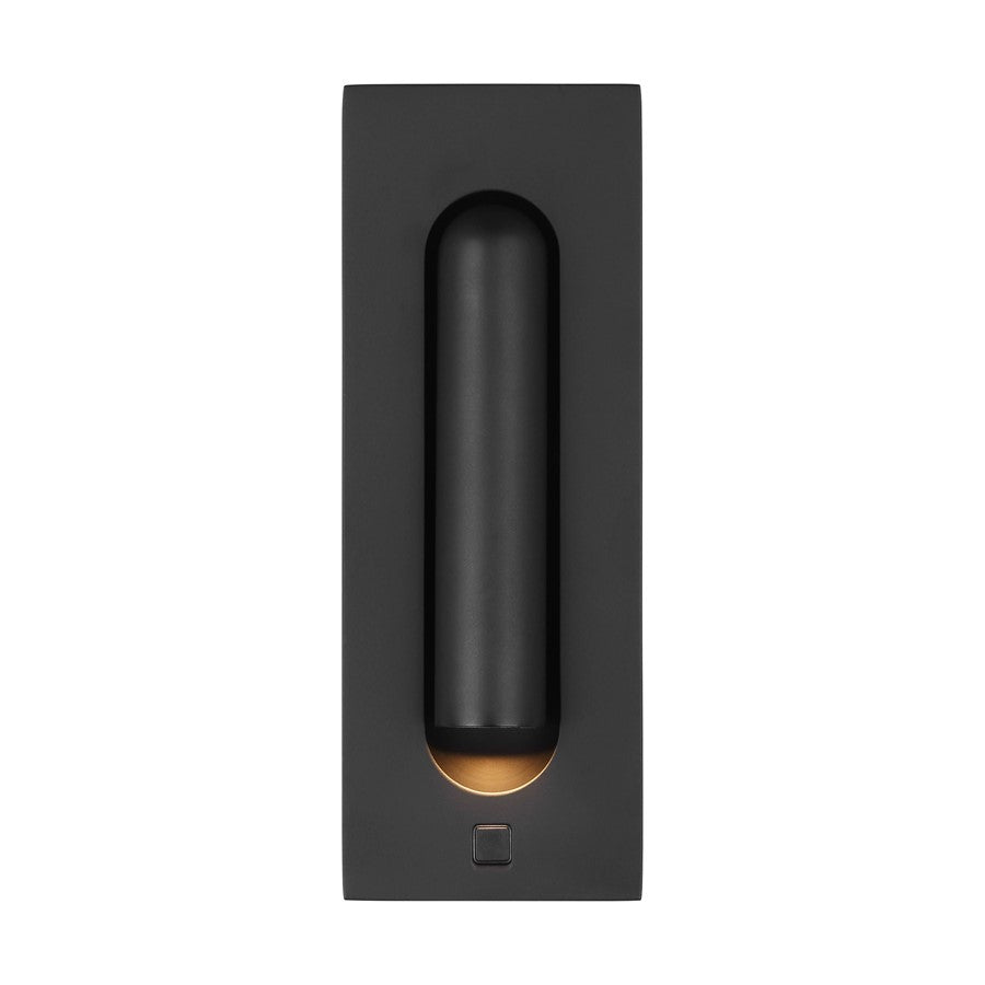 Visual Comfort Modern Ponte 1 Light 7" Task Sconce, Black - SLTS67827B