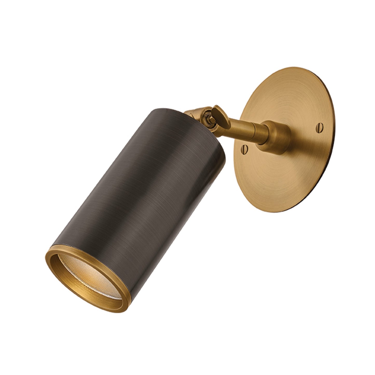 Troy Lighting Caleb 1 Light Wall Sconce, Patina Brass/Solite
