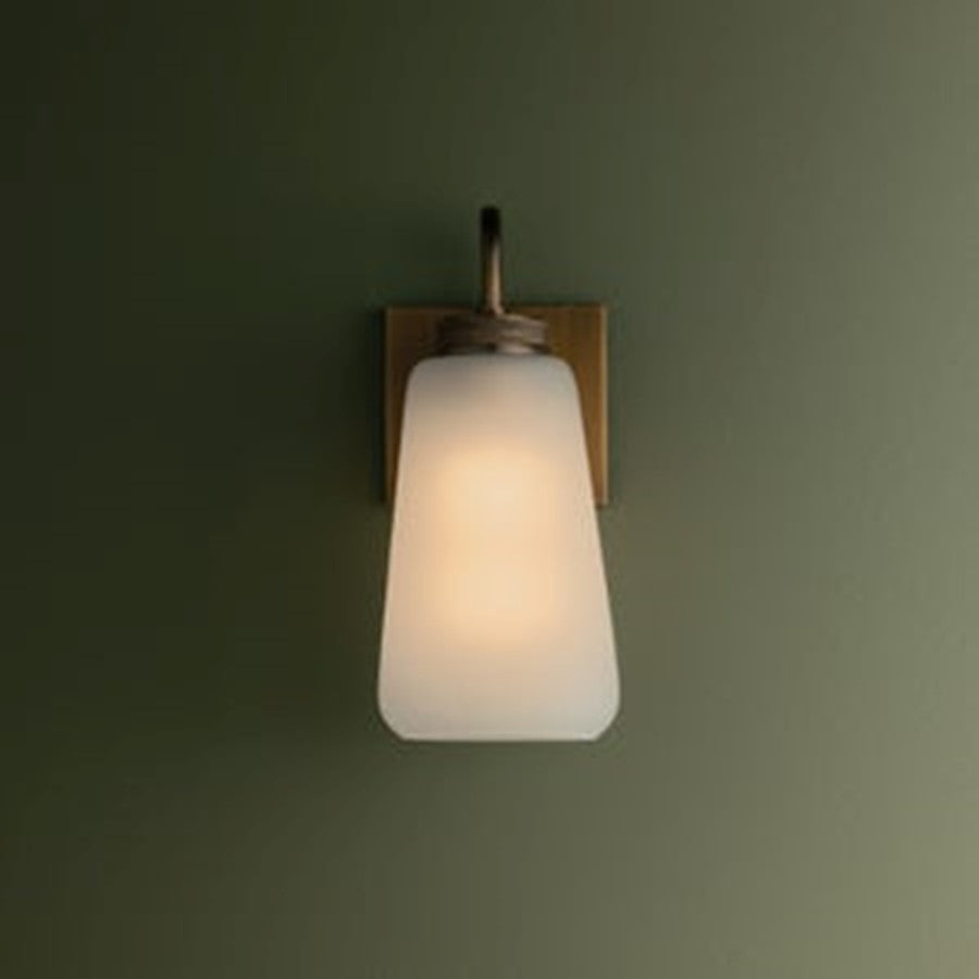 Troy Lighting Gulliver 1Lt Wall Sconce, Patina Brass/Clear Etched