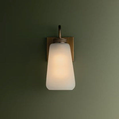 Troy Lighting Gulliver 1Lt Wall Sconce, Patina Brass/Clear Etched