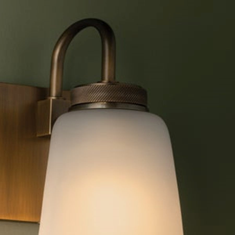 Troy Lighting Gulliver 1Lt Wall Sconce, Patina Brass/Clear Etched