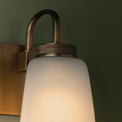 Troy Lighting Gulliver 1Lt Wall Sconce, Patina Brass/Clear Etched