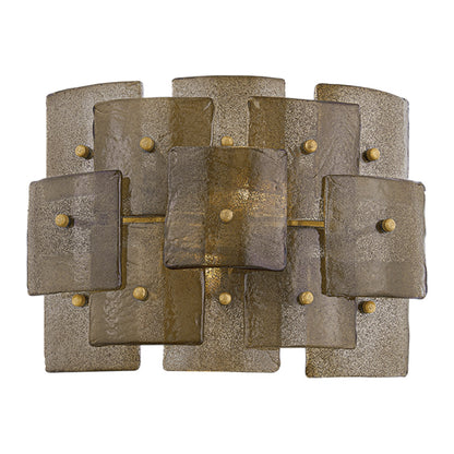 Troy Lighting Jacik 2Lt Wall Sconce, Patina Gold Leaf/BRONZE, CANDY