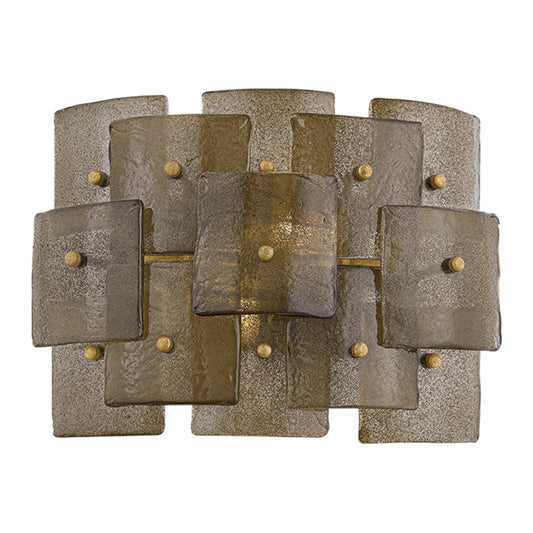 Troy Lighting Jacik 2Lt Wall Sconce, Patina Gold Leaf/BRONZE, CANDY