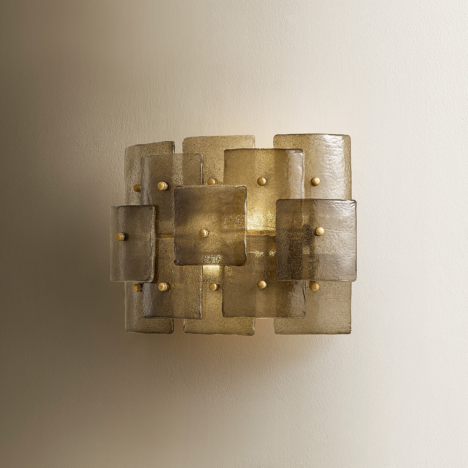 Troy Lighting Jacik 2Lt Wall Sconce, Patina Gold Leaf/BRONZE, CANDY