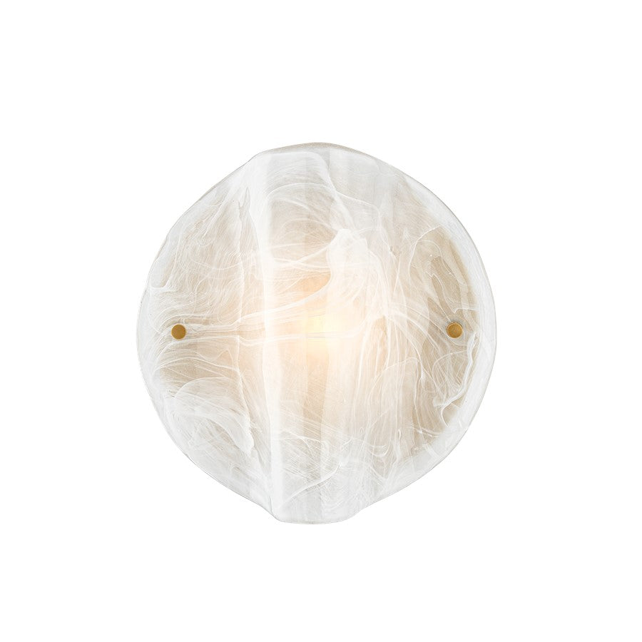Troy Lighting Dale 1 Light Wall Sconce, Patina Brass/Piastre - B2410-PBR