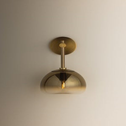 Troy Lighting August 1Lt Wall Sconce, Patina Brass/Ombre