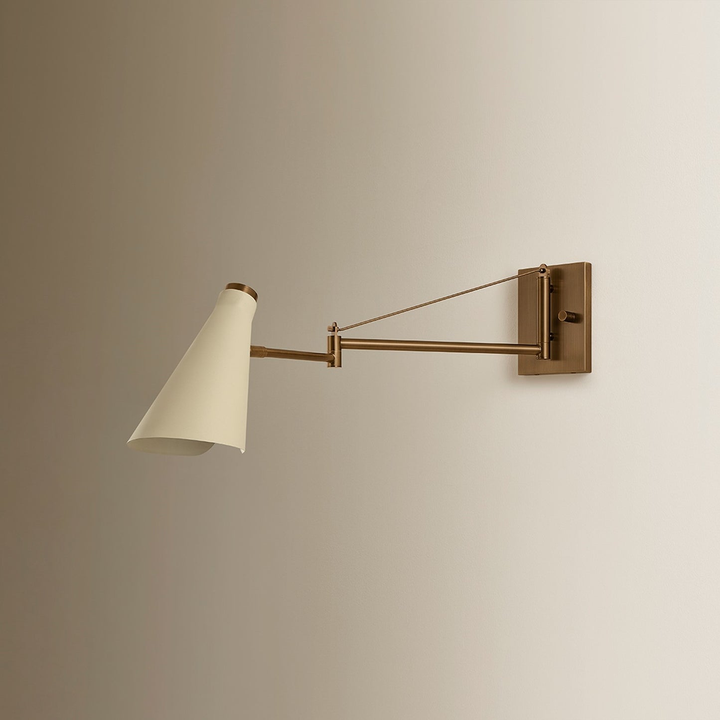 Troy Lighting Andersen 1Lt 14"H Wall Sconce, Brass/Brass