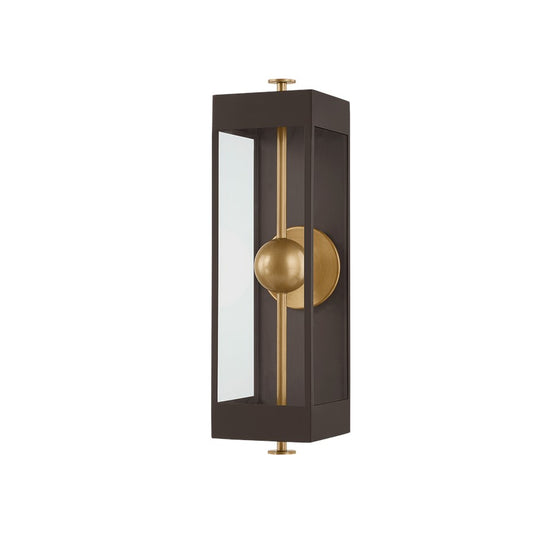 Troy Lighting Garvey 1Lt 6" Wall Sconce, Textured Bronze/Clear - B4921-TBZ-PBR