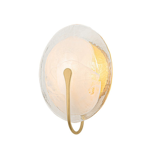 Troy Lighting Valley 1Lt Wall Sconce, Gold Leaf/Remolino Blanco - B5312-VGL