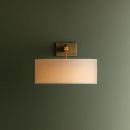 Troy Lighting Mailo 1Lt Wall Sconce, Patina Brass/White Linen 1