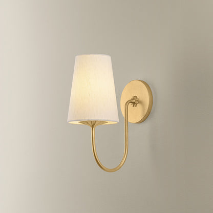 Troy Lighting Weiland 1Lt Wall Sconce, Vintage Gold Leaf/Raw Silk