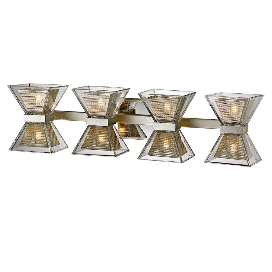 Troy Lighting Expression 8 Light Bath and Vanity, Silver Leaf - B5814-SL