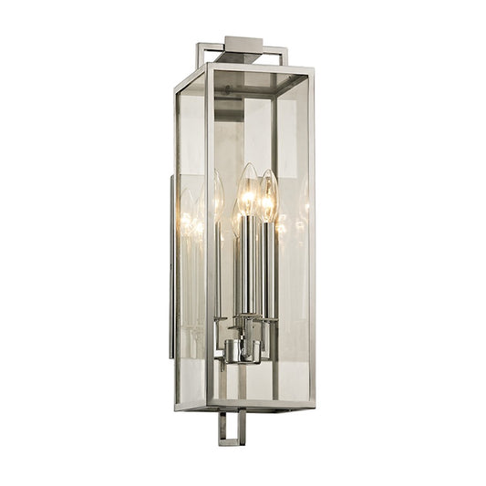Troy Lighting Beckham 3Lt Outdoor Wall Sconce, Stainless Steel - B6532-SS