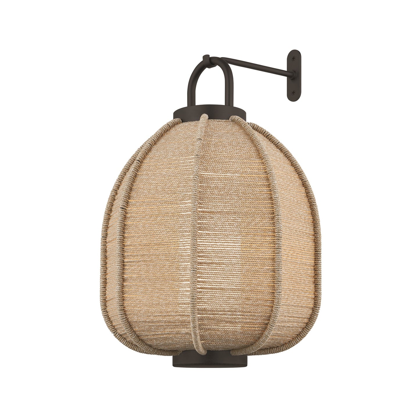 Troy Lighting Maltby Outdoor 1Lt Wall, Large Hook/Small Shade, Black