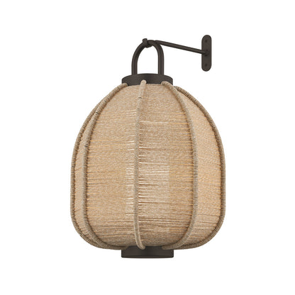 Troy Lighting Maltby Outdoor 1Lt Wall, Large Hook/Small Shade, Black