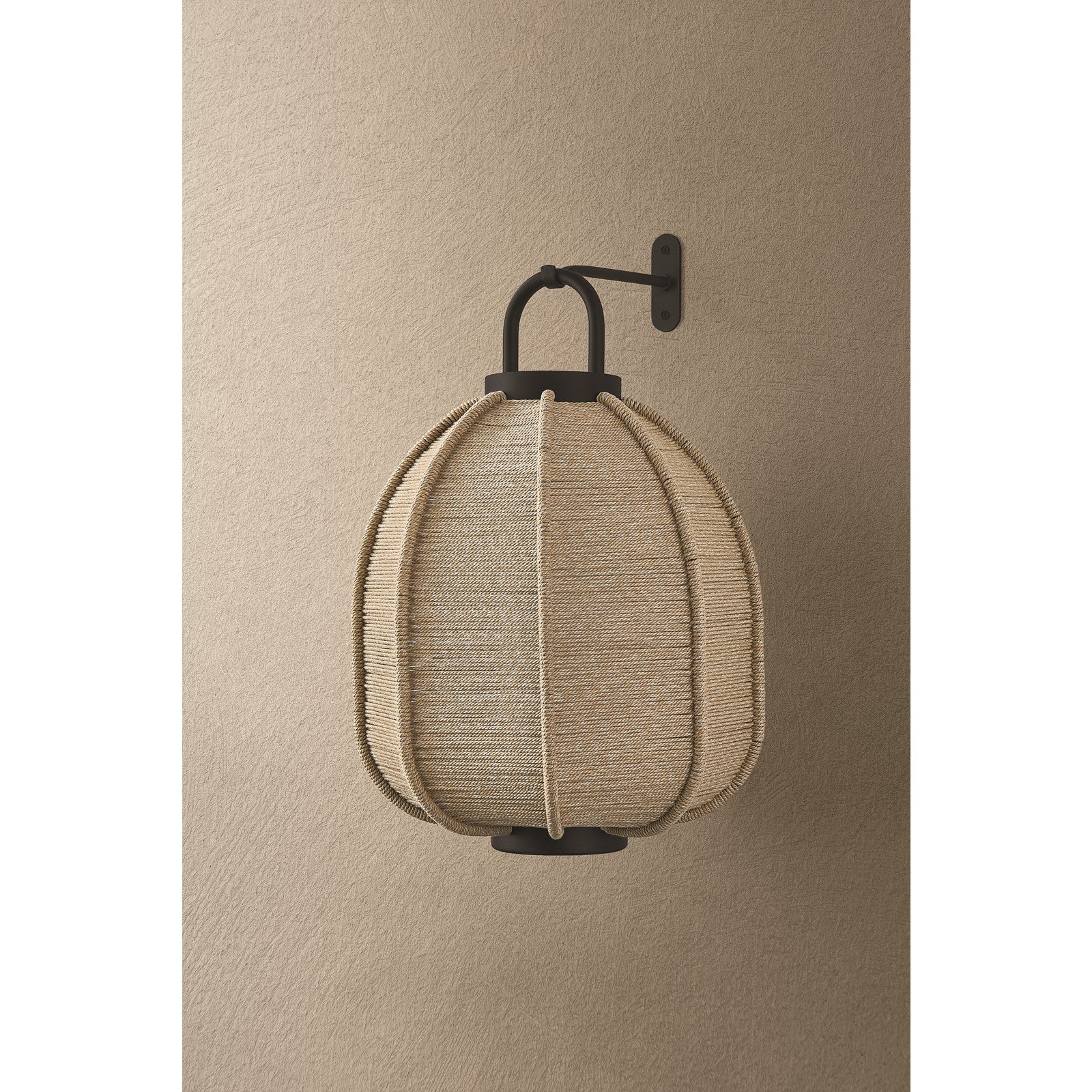 Troy Lighting Maltby Outdoor 1Lt Wall, Large Hook/Small Shade, Black