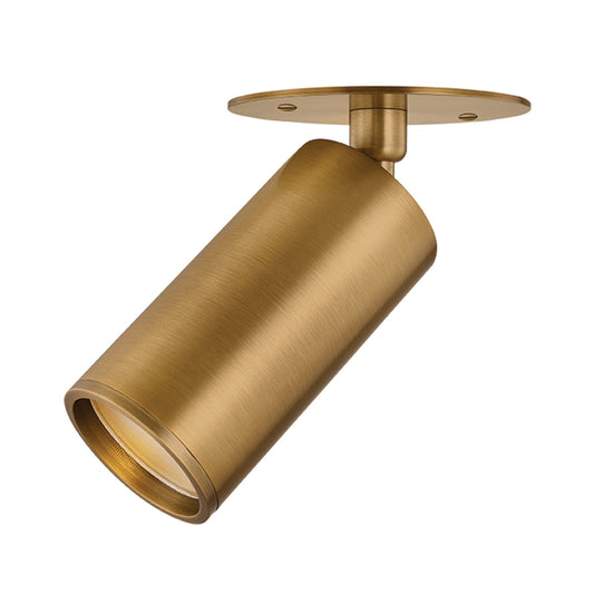Troy Lighting Caleb 1 Light Flush Mount, Patina Brass/Solite
