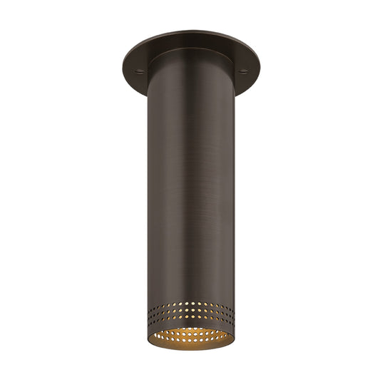 Troy Lighting Berg 1 Light 10"H Flush Mount, Bronze