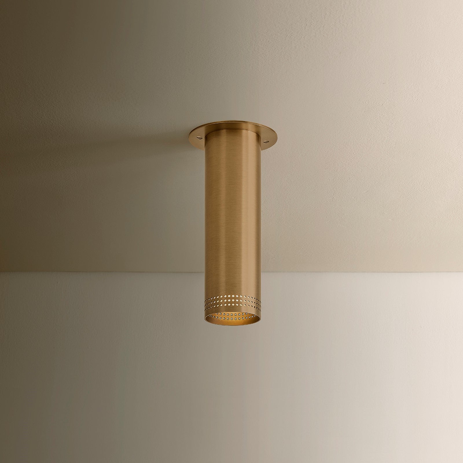 Troy Lighting Berg 1 Light 10"H Flush Mount, Patina Brass