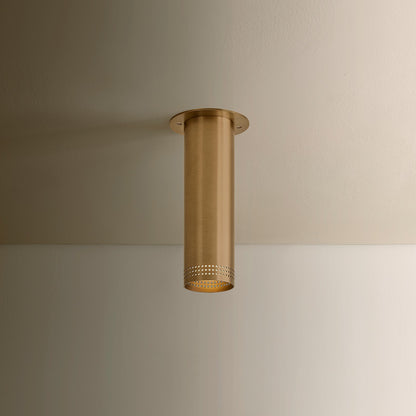 Troy Lighting Berg 1 Light 10"H Flush Mount, Patina Brass