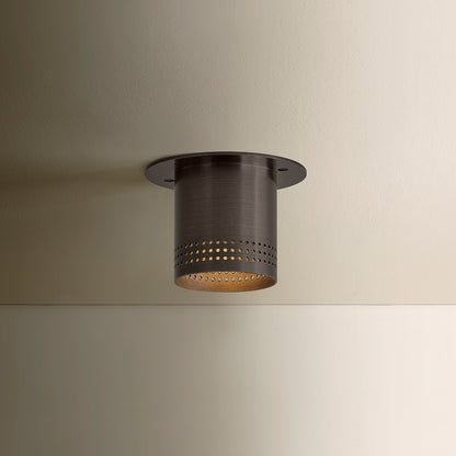 Troy Lighting Berg 1 Light 3.3"H Flush Mount, Bronze