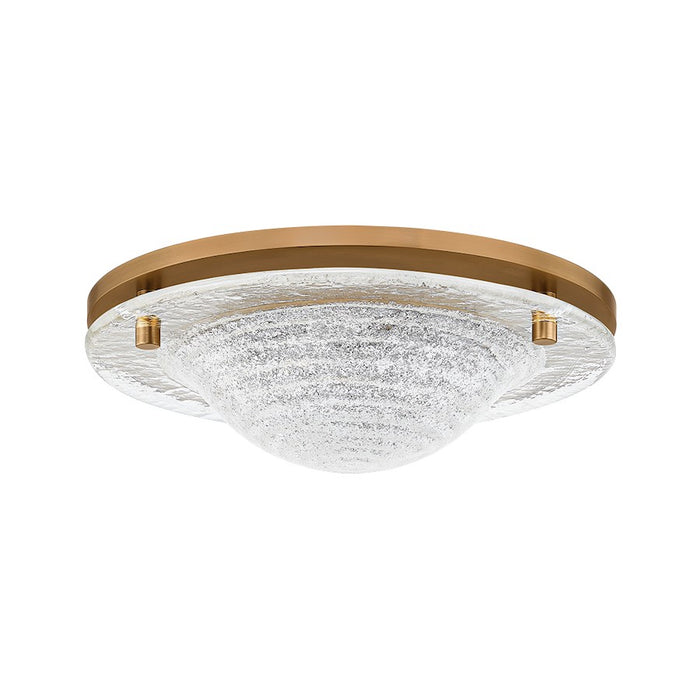 Troy Lighting Halston 1 Light Flush Mount, Patina Brass/Piastre - C2714-PBR