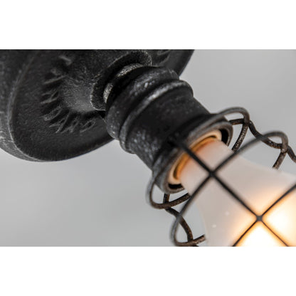 Troy Lighting Conduit 1 Light Ceiling Flush Mount, Old Silver