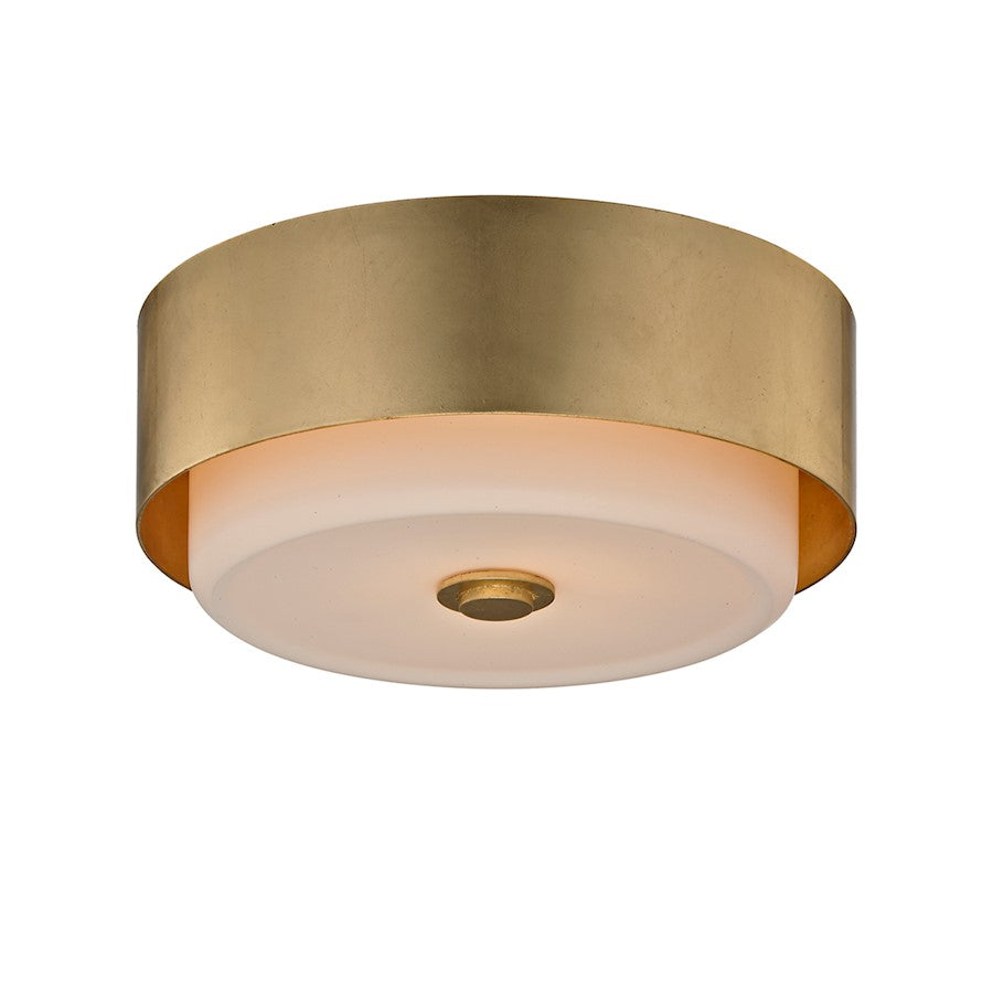 Troy Lighting Allure 1 Light Round Ceiling Flush, Gold