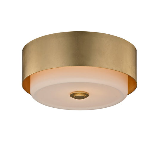 Troy Lighting Allure 1 Light Round Ceiling Flush, Gold