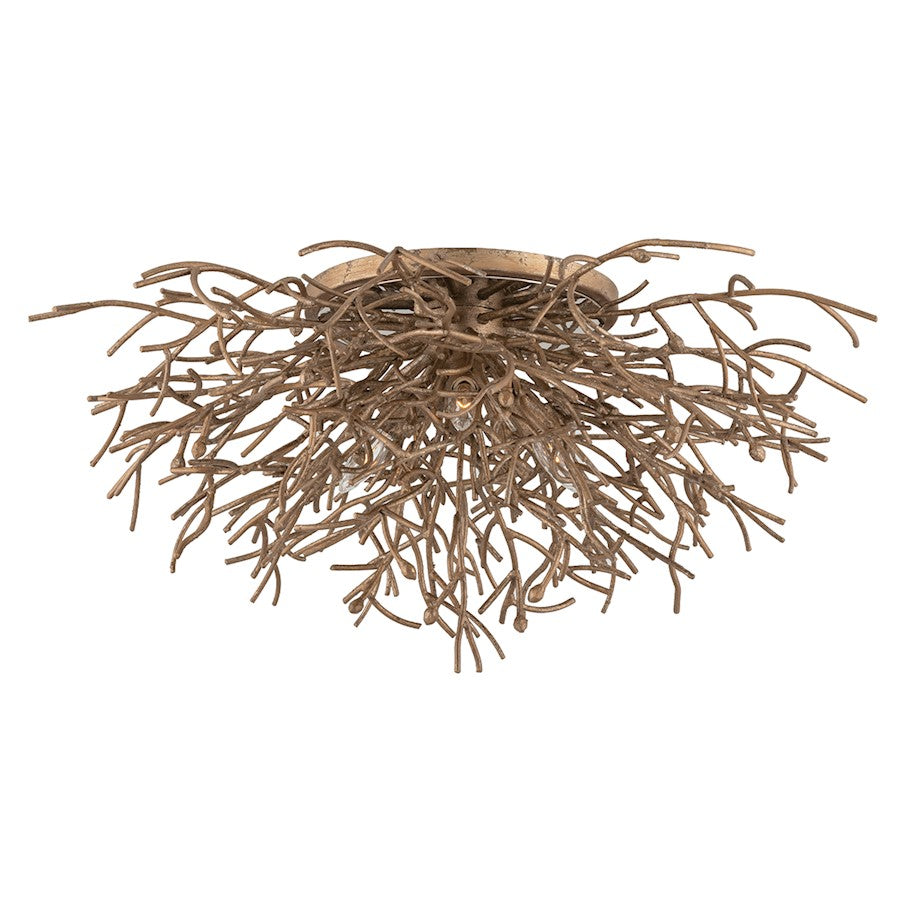 Troy Lighting Sierra 3 Light Flush Mount, - C6090-VZ
