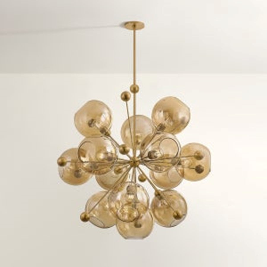 Troy Lighting Ellory 13Lt 46" Chandelier, Patina Brass/Bronze