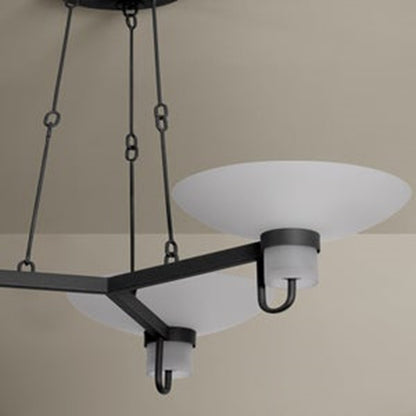 Troy Lighting Arturo 3Lt Chandelier, Textured Bronze/Etched Matte