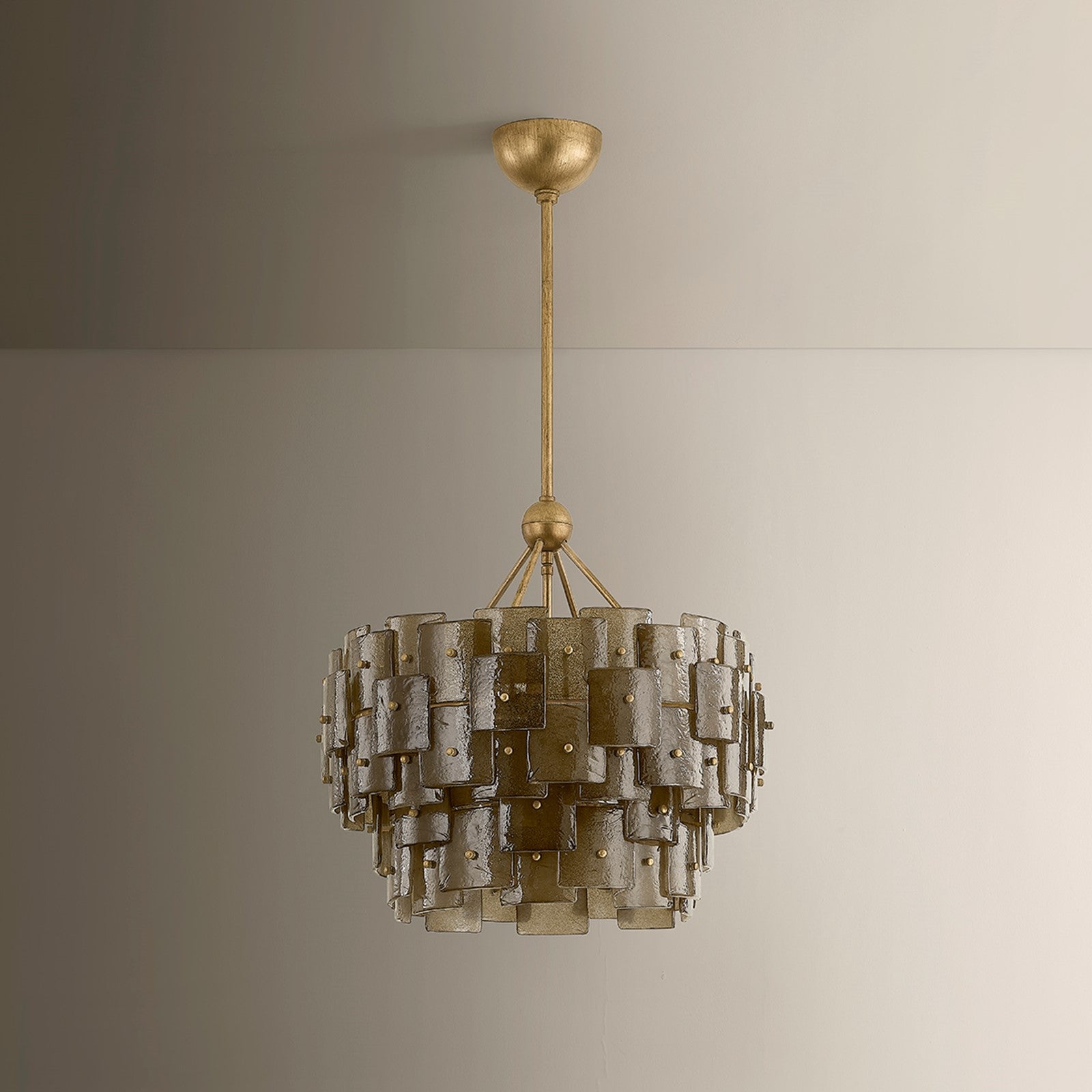 Troy Lighting Jacik 6Lt Chandelier, Patina Gold Leaf/BRONZE, CANDY