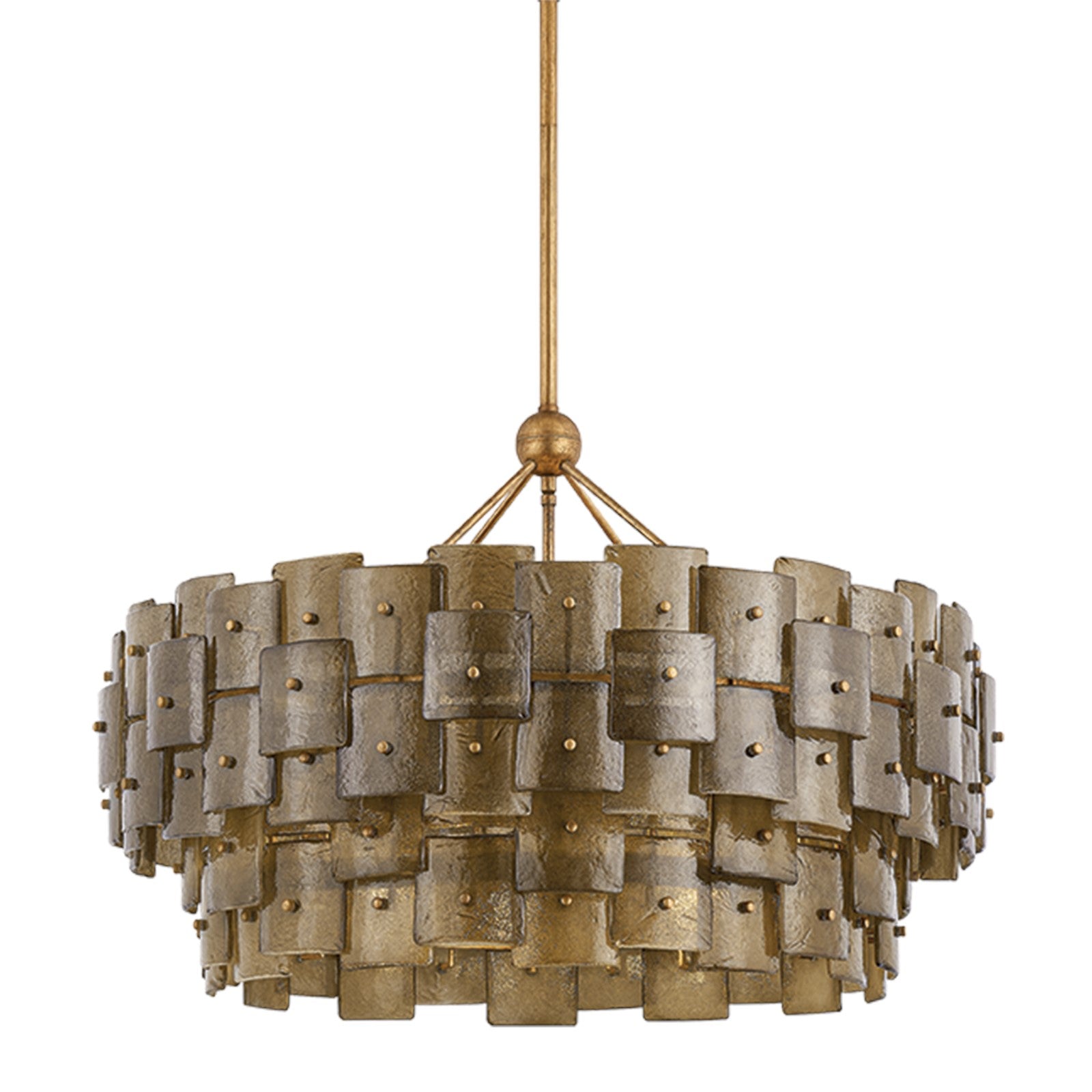 Troy Lighting Jacik 8Lt Chandelier, Patina Gold Leaf/BRONZE, CANDY
