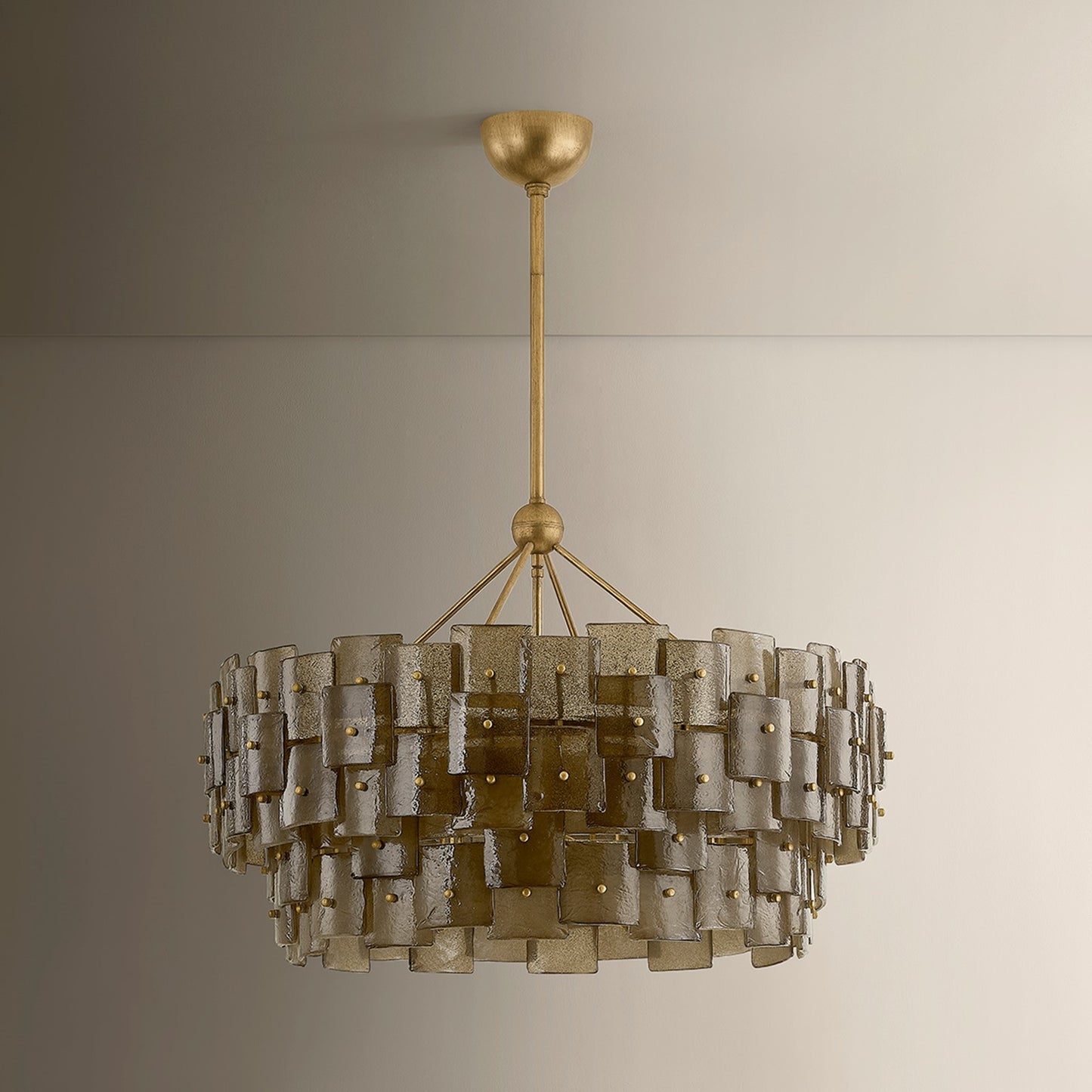 Troy Lighting Jacik 8Lt Chandelier, Patina Gold Leaf/BRONZE, CANDY