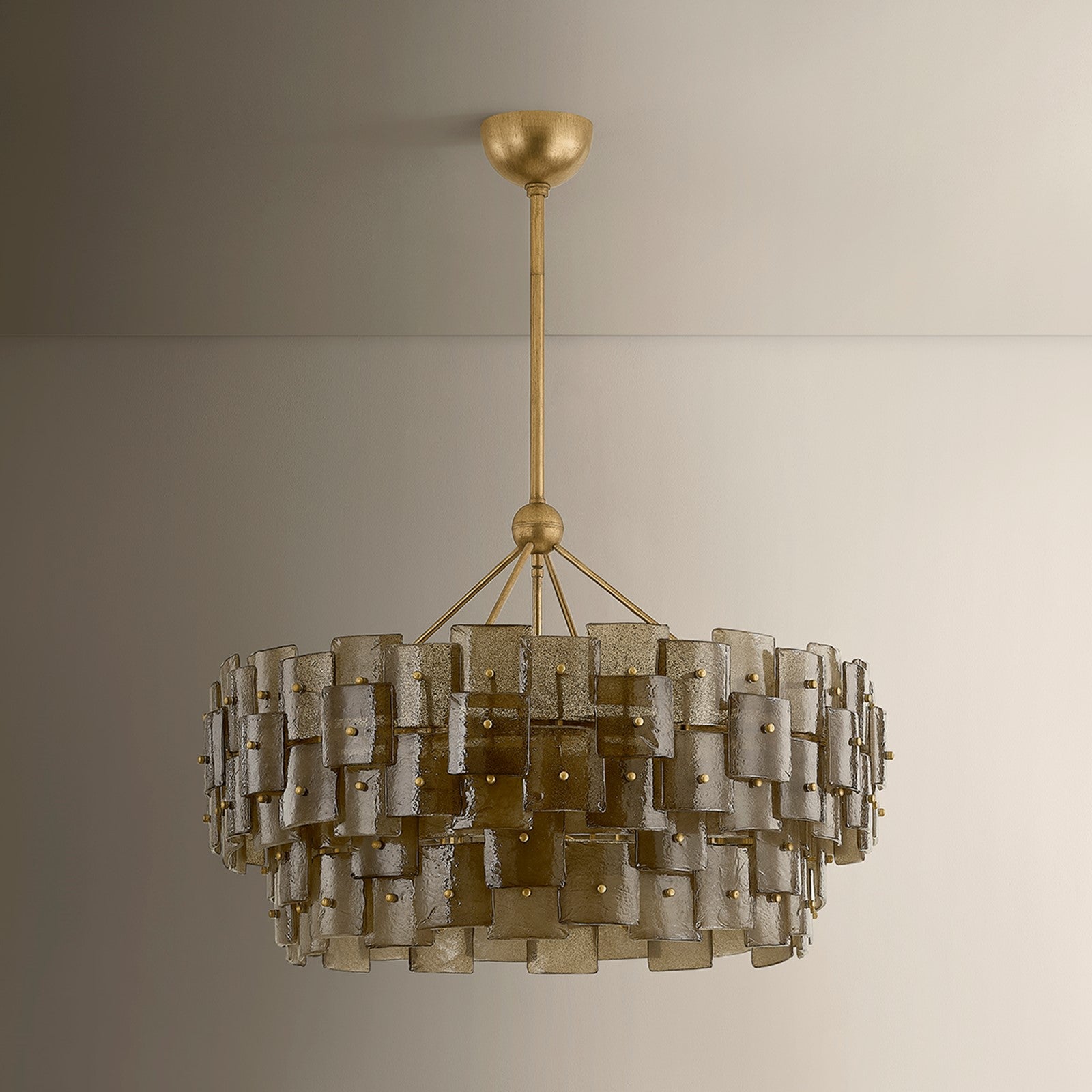 Troy Lighting Jacik 8Lt Chandelier, Patina Gold Leaf/BRONZE, CANDY