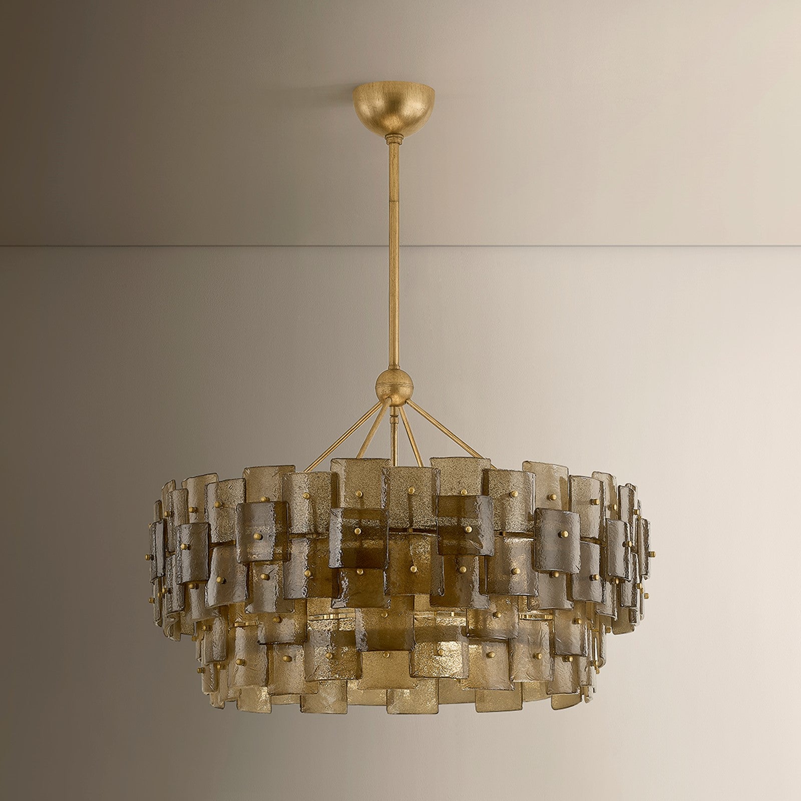 Troy Lighting Jacik 8Lt Chandelier, Patina Gold Leaf/BRONZE, CANDY