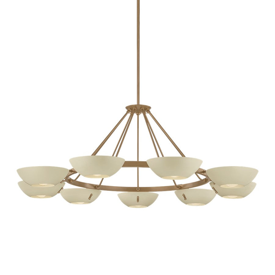 Troy Lighting Alturas 9 Light Chandelier, Patina Brass - F2155-PBR-SSD