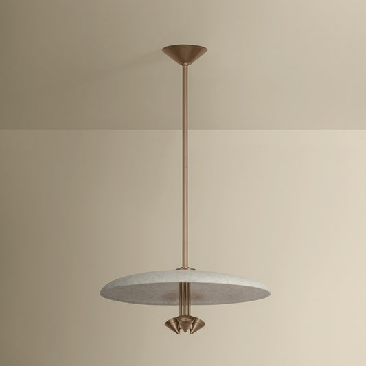 Troy Lighting Garth 3 Light Pendant, Patina Brass/Solite/White
