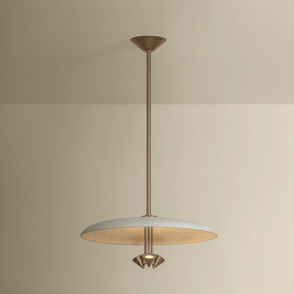 Troy Lighting Garth 3 Light Pendant, Patina Brass/Solite/White