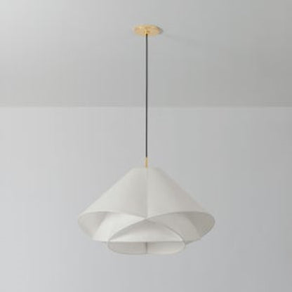 Troy Lighting Edna 1Lt 25" Pendant, Vintage Gold Leaf/Handmade Paper