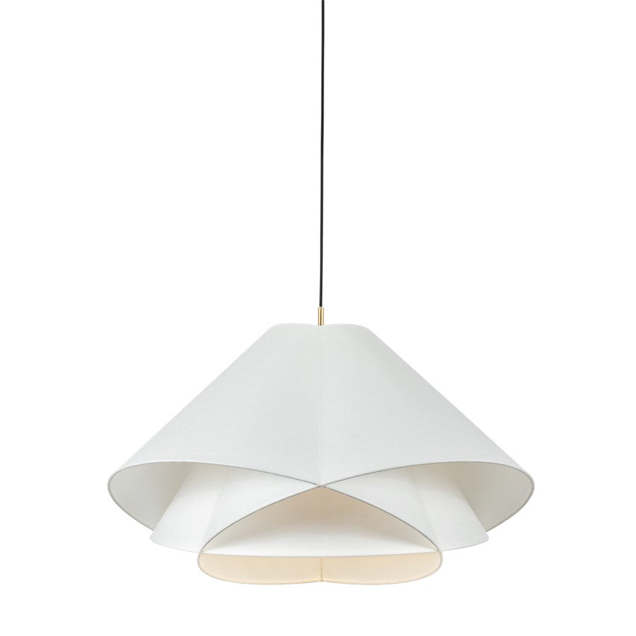 Troy Lighting Edna 1Lt 35" Pendant, Vintage Gold Leaf/Handmade Paper - F2835-VGL