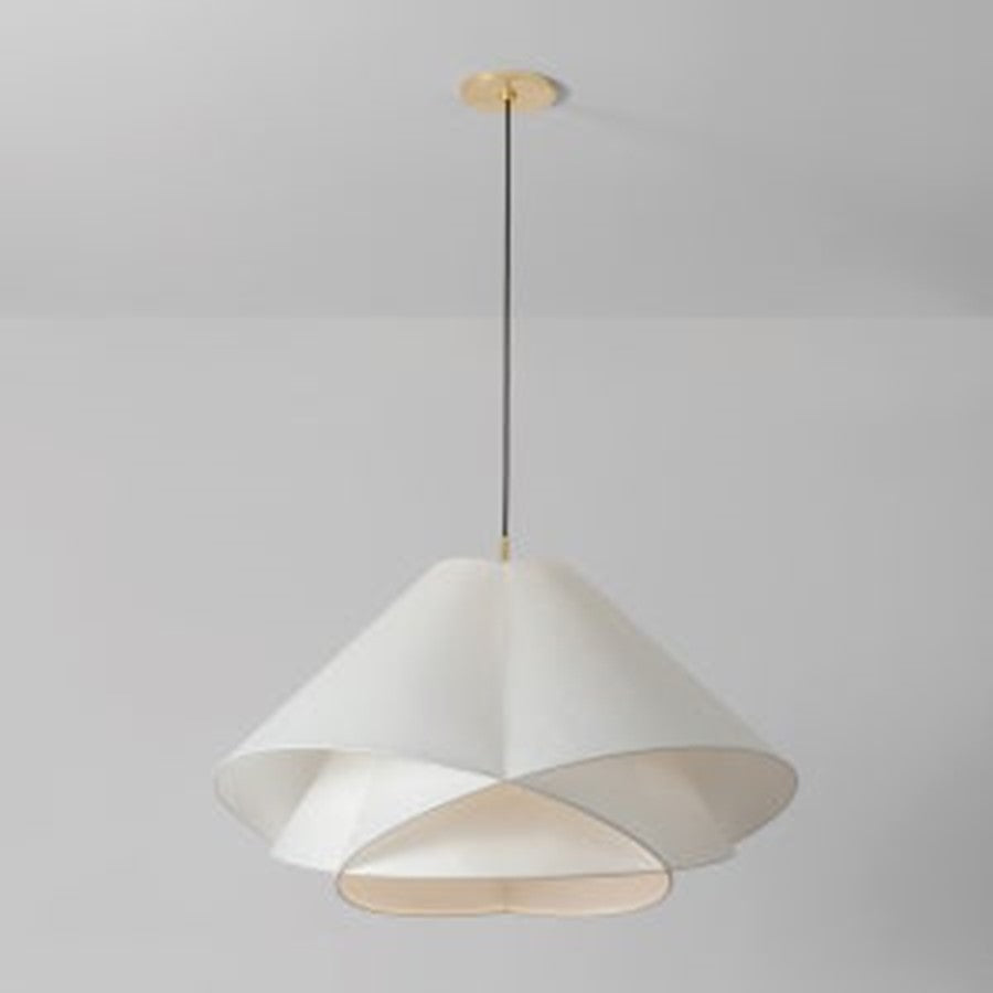 Troy Lighting Edna 1Lt 35" Pendant, Vintage Gold Leaf/Handmade Paper