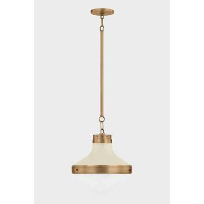 1 Light 14" Pendant, Brass