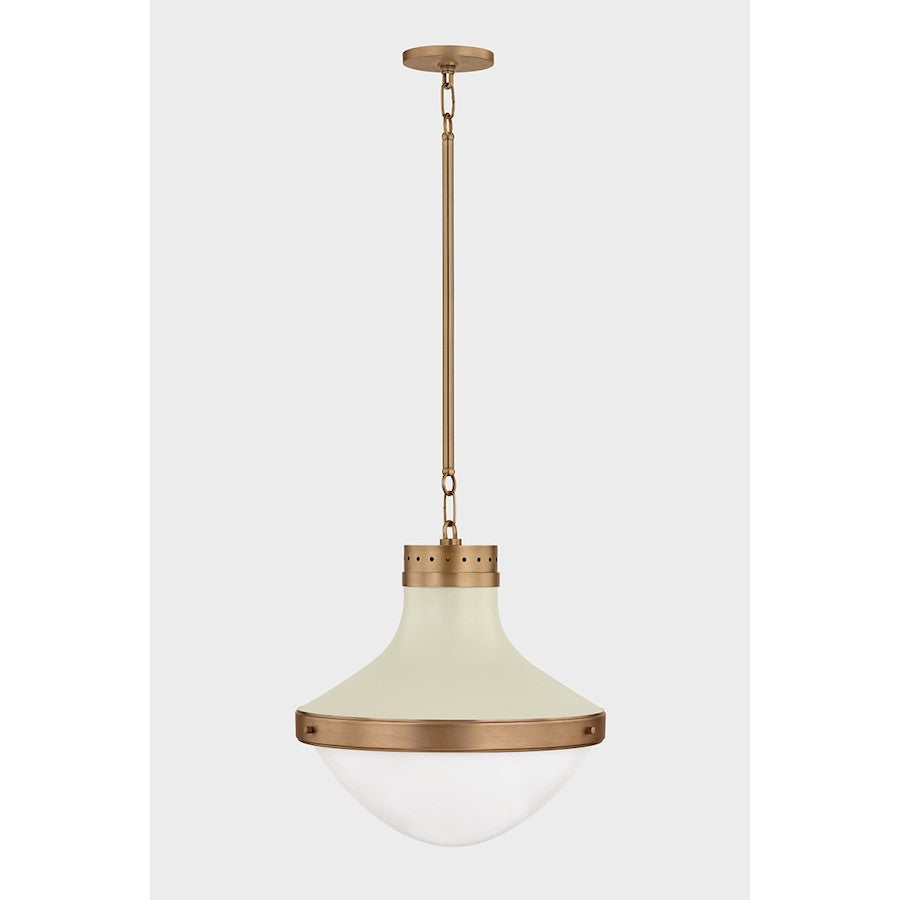 1 Light 18" Pendant, Brass