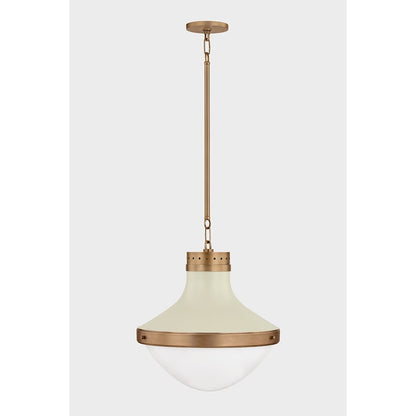 1 Light 18" Pendant, Brass