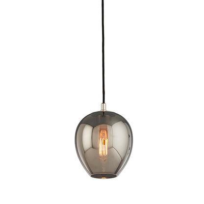 1 Light Mini Pendant, Black/Nickel